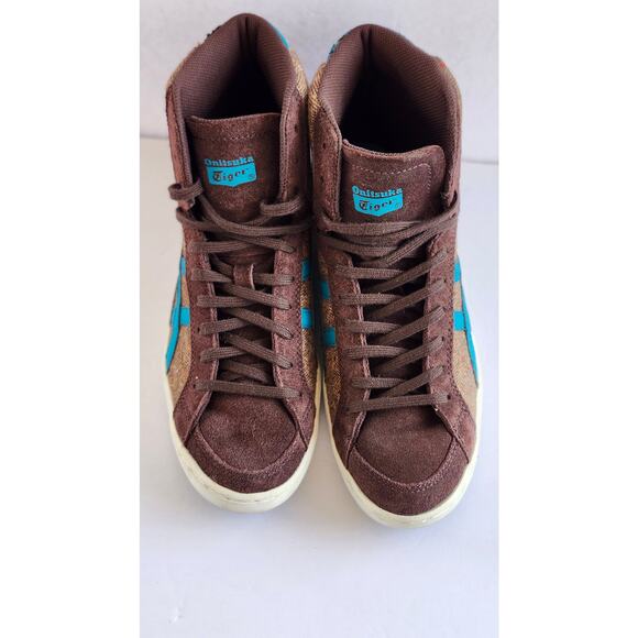 Asics Onitsuka Tiger Womens Seck High Brown Tweed CapriBreeze Size 7.5 S0079 - Picture 2 of 14